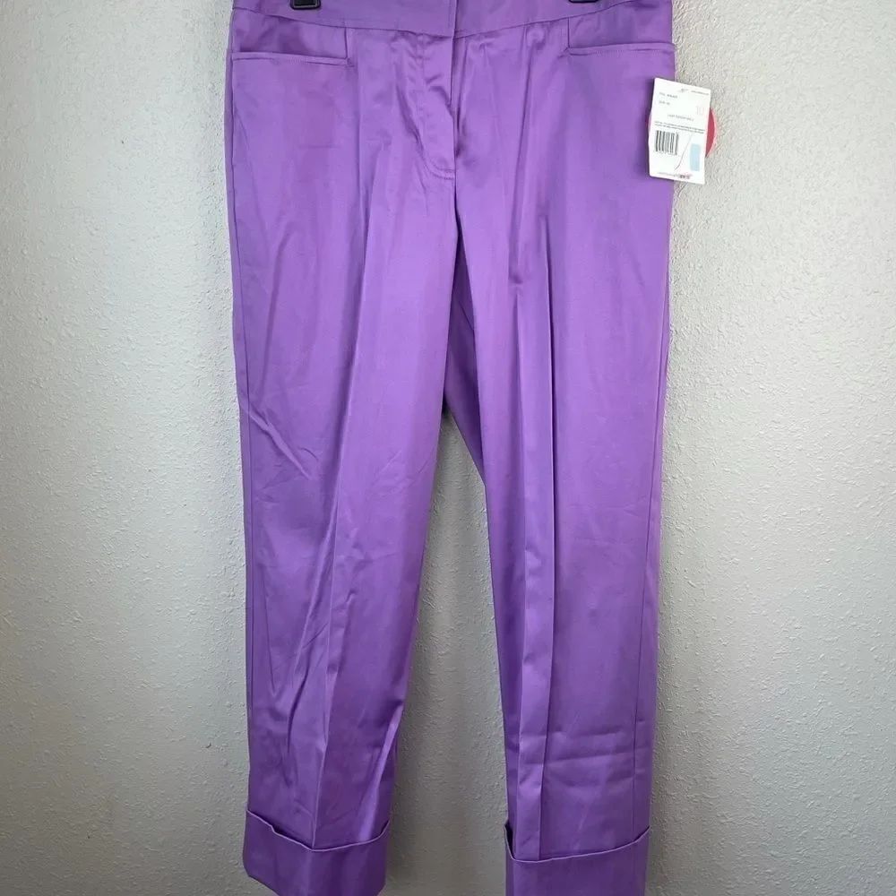 NWT Liz Claiborne Purple Pastel Audra Pants